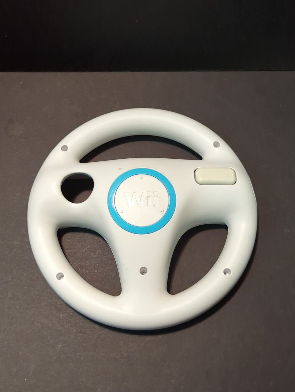 Wii Video Nintendo white steering wheel for racing games console Mario Kart